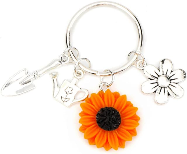 Detalle 1 de OBEISN Schlüsselanhänger mit Gartenmotiv – Anhänger für Pflanzenliebhaberinnen als Geschenk für Freundin, Schwester & beste Freundin