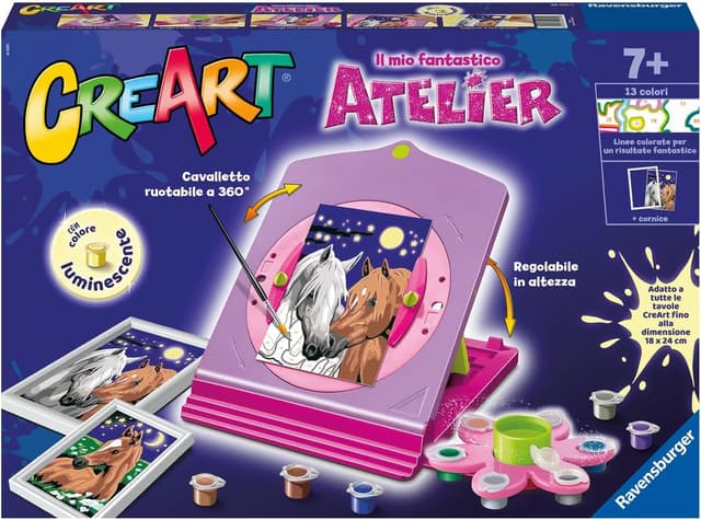 Thumbnail 6 de Ravensburger CreArt Atelier Unicorno – Dipingere con i Numeri (kit pittura per bambini 7+)