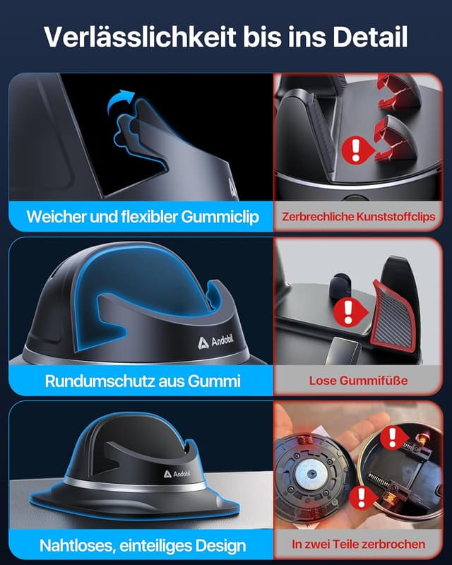Thumbnail 4 de andobil 2026 Upgrade Handyhalterung Auto 360°