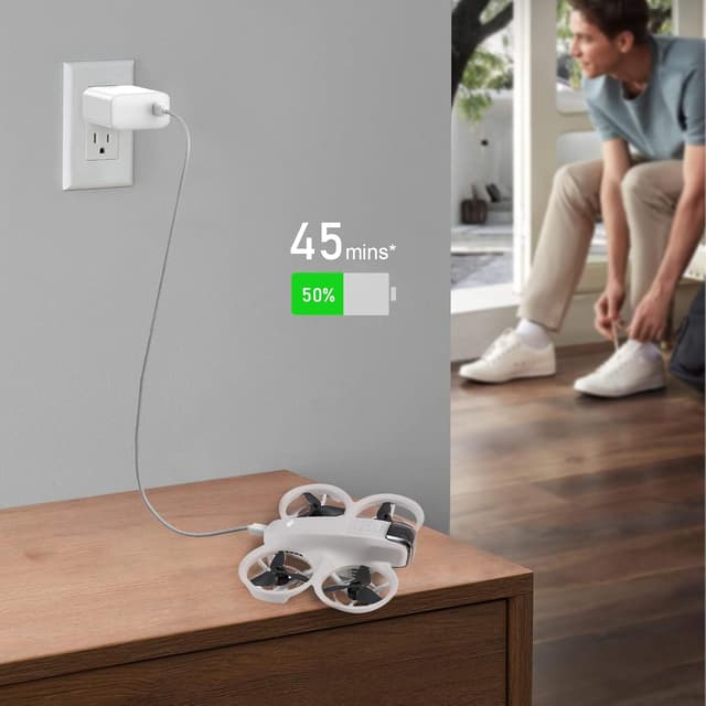 Detalle de FPVtosky caricatore USB-C 65W con ricarica rapida GaN e cavo C-to-C (compatibile DJI e Osmo)