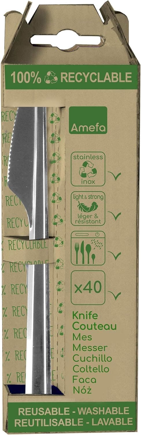Thumbnail 2 de Amefa 025905AF29BA5 Leaves - 40 cuchillos reciclables ♻