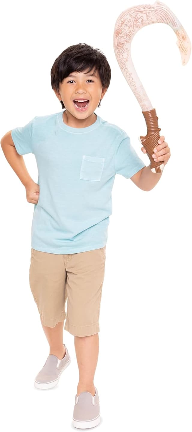 Detalle 2 de Disney Moana 2 Maui Magical Fish Hook di Jakks Pacific – gioco di ruolo con licenza ufficiale