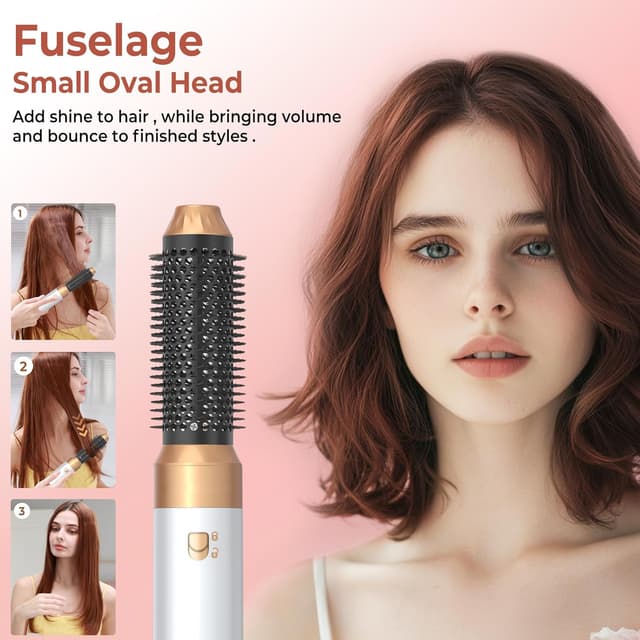 Detalle de MogaWave Haarstyler Pro Air Styler 6‑in‑1 (1000 W) für Air-Volumen, Wellen, Locken & Föhnen