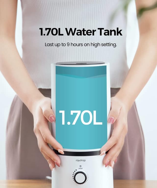 Thumbnail 2 de raydrop 1.70L Cool Mist Humidifier for Bedroom 🌫
