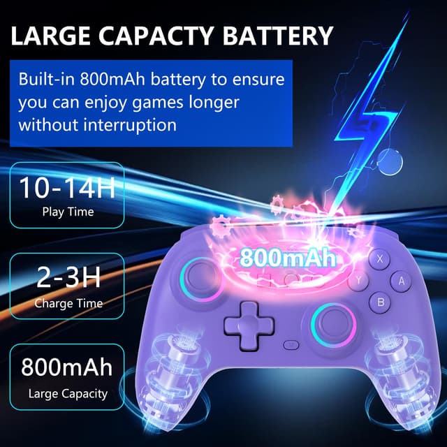 Thumbnail 4 de SZYUYU Switch Controller with 7-Color LED