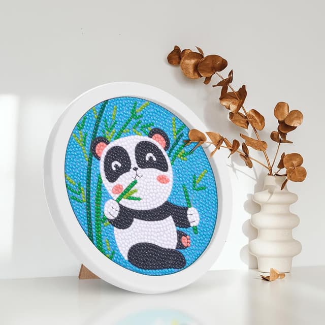 Thumbnail 6 de FAYAHAR Diamond Painting Kinder mit Rahmen (5D, Cartoon, 16,5 x 16,5 cm) – Stil A