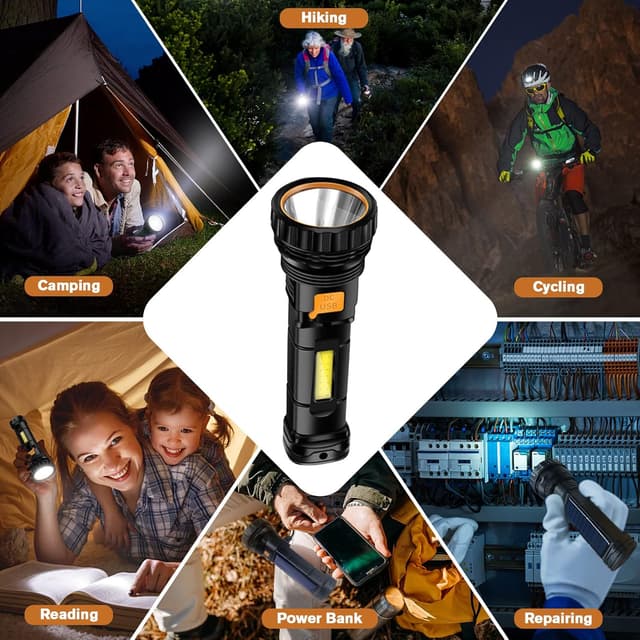 Thumbnail 6 de Idealife Linterna Solar LED Recargable 1200mAh