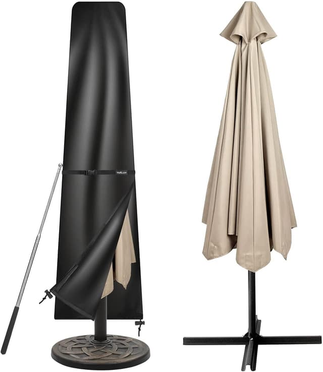 Detalle de Tavaler Sonnenschirm Schutzhülle 3–4 m (mit Stab) aus 420D Oxford-Gewebe, wetterfest