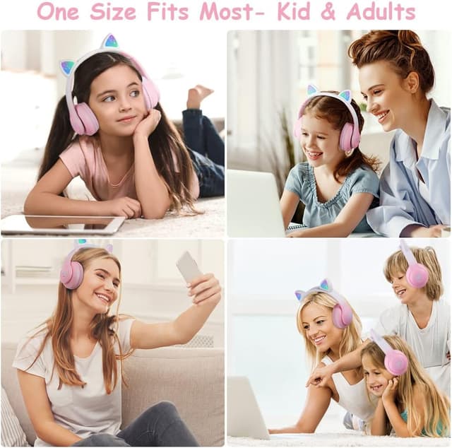 Thumbnail 6 de Kinder Bluetooth Kopfhörer 105 dB Katzenohren