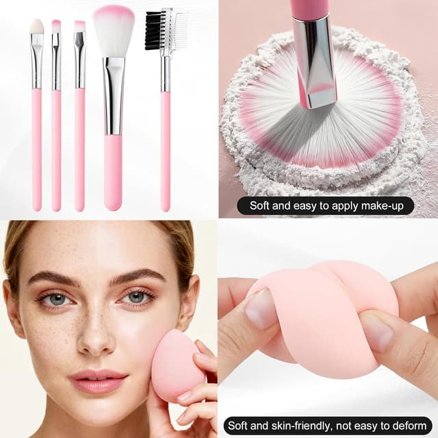 Thumbnail 6 de Set Trucchi Donna Tutto in Uno in Trousse Ragazza con palette ombretti, correttivi, fondotinta, mascara, gloss e liner