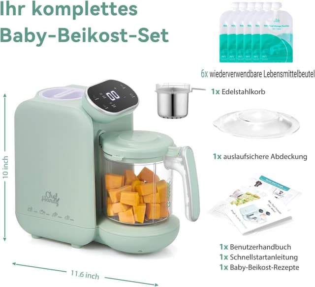Detalle 2 de chefhandy Chefhandy 5-in-1 Babynahrungszubereiter