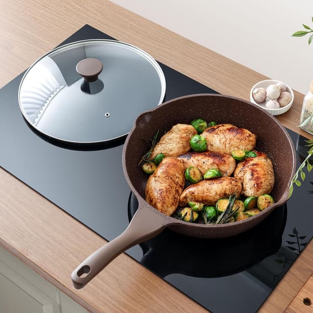 Thumbnail 6 de SENSARTE Nonstick Deep Frying Pan Skillet (12-inch) with Lid, Stay-Cool Handle, Induction Compatible