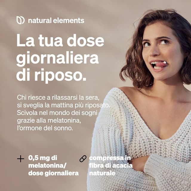 Detalle de Melatonina Pura – 365 compresse (12 mesi) da 0,5 mg per sonno e jet lag