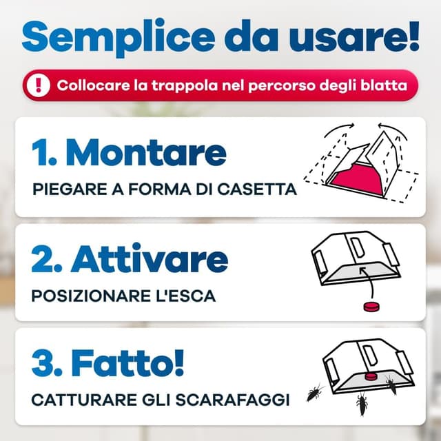 Detalle 2 de Gerobug Trappole per scarafaggi 12 pezzi