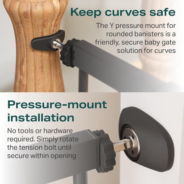 Thumbnail 5 de Cumbor Baby Gate 29.7–40.6 in 🚪