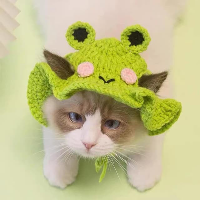 Thumbnail 4 de Ling & Bai Frog Hat for Pets