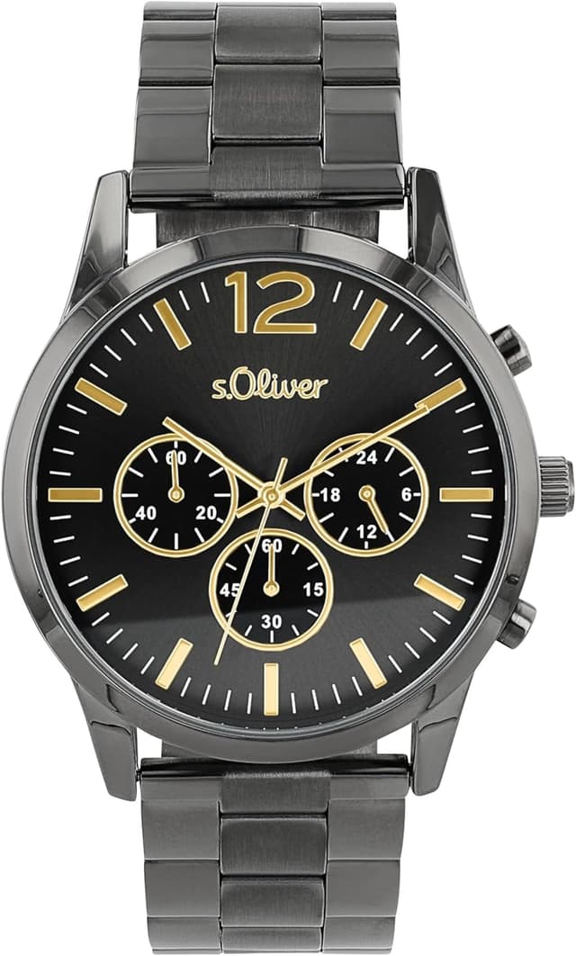 Detalle de s.Oliver Armbanduhr Herren Chronograph Analog