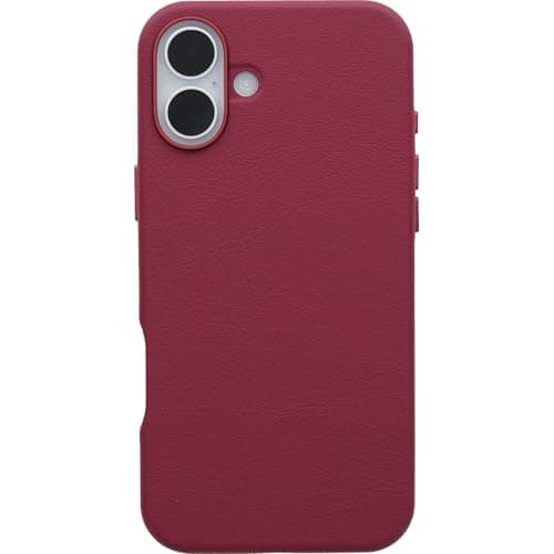 Detalle 2 de Otterbox Symmetry Series Cactus Leather MagSafe iPhone 16 Plus 📱 Protector Anticaídas Rojo
