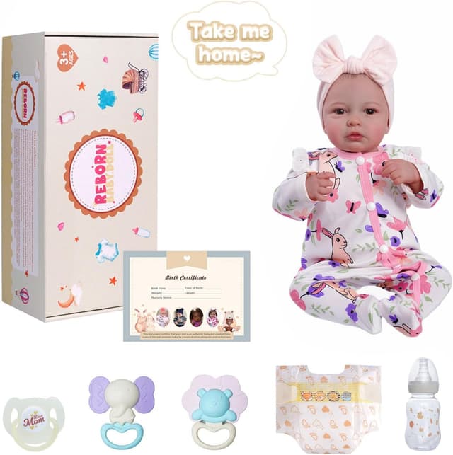 Thumbnail 5 de BABESIDE Reborn Baby Doll 20-inch