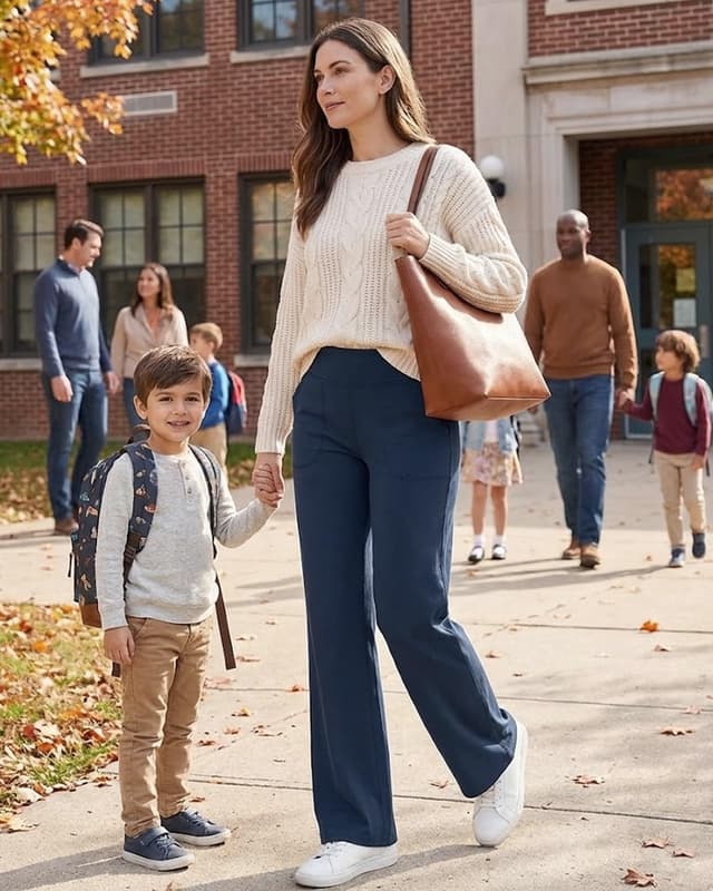 Detalle de Zylioo Tall Women Flared Leggings (Extra Long Boot Cut Yoga Pants) with Pockets