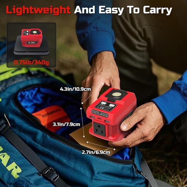 Detalle de 220W 18V Power Inverter with LED Light