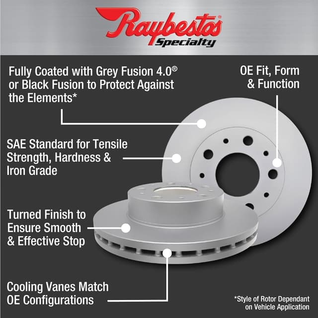 Thumbnail 2 de Raybestos 66824 Rear Brake Rotor for 1999–2004 Ford F-350