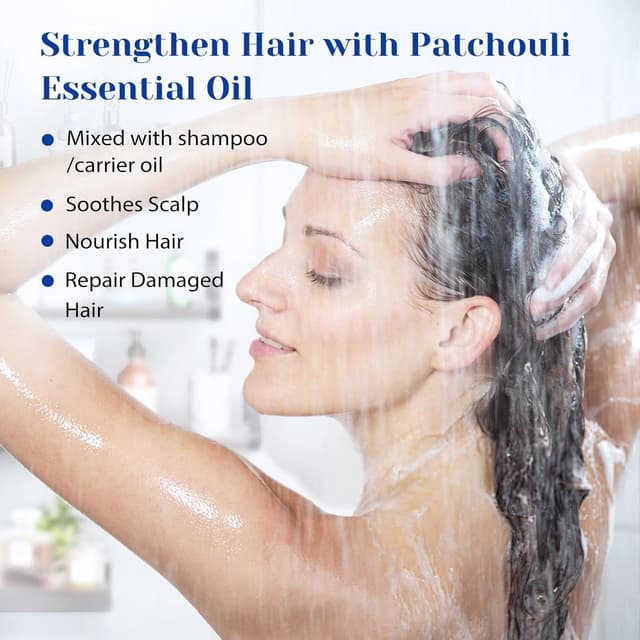 Detalle de HIQILI Patchouli Essential Oil 100ml – natural pure oil for aromatherapy, DIY candles and soap