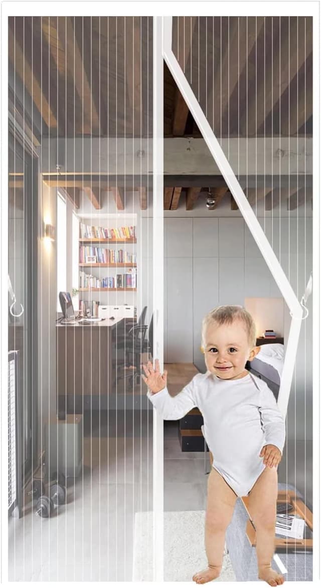 Detalle de JIANJIAO zanzariera magnetica 85x230 cm