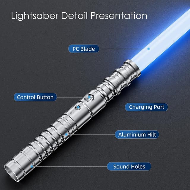 Detalle de Hlieeosfcn spada laser 2 in 1 RGB 2 pezzi