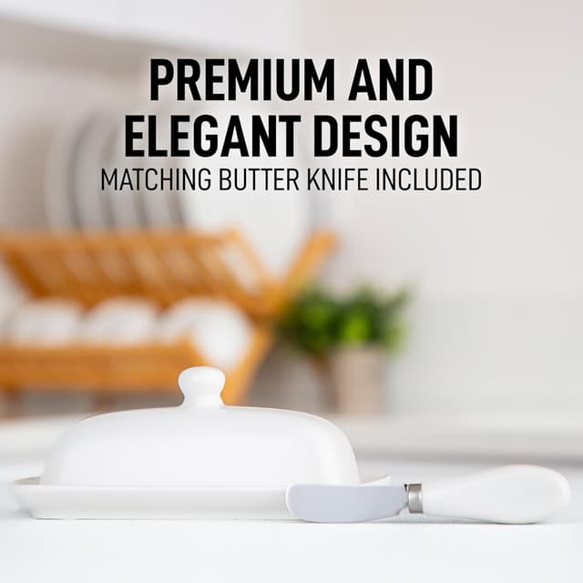 Thumbnail 5 de Zulay Kitchen Ceramic Butter Dish 7.3
