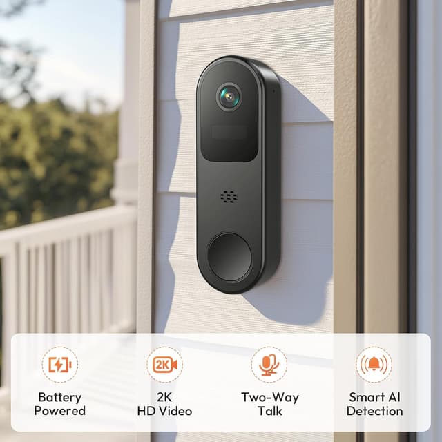 Detalle 2 de Belleye Video Doorbell Camera Wireless 2K HD