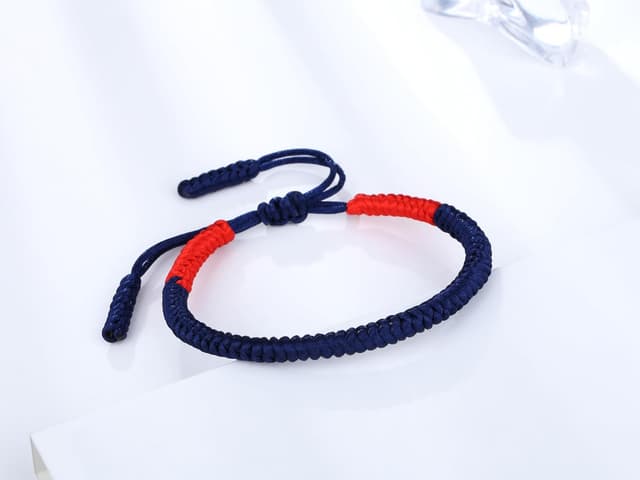 Detalle de XIANNVXI Herren Armband aus Segeltau – geflochtenes Surfer-/Glücksarmband mit Schiebeknotentechnik