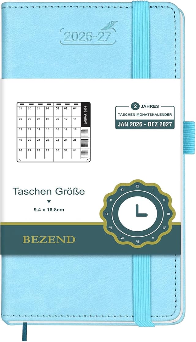 Detalle de BEZEND Monats-Taschenkalender 2026/27 A6