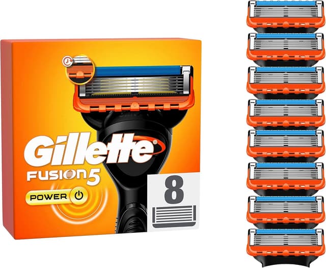 Detalle de Gillette Fusion5 Power 8 Klingen Rasierer-Ersatz