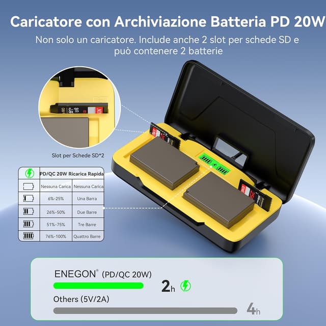 Thumbnail 2 de ENEGON NP-W126S Batteria 1680mAh per Fujifilm