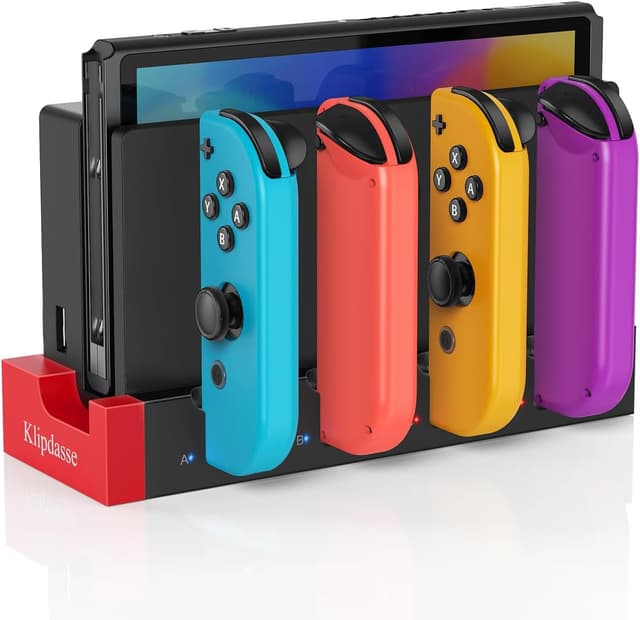 Detalle de Charging Dock for Nintendo Switch OLED — 4‑port charger
