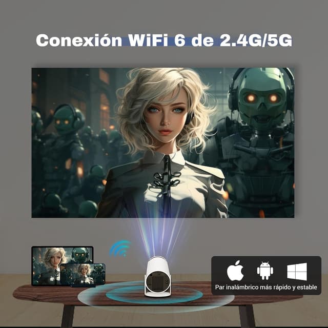 Detalle 2 de TEKXDD Proyector Portátil 200ANSI 📽