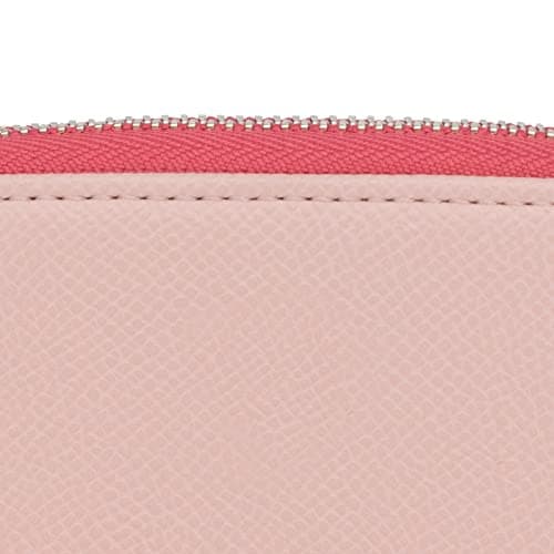 Thumbnail 3 de TOUS Monedero Mediano de Poliuretano con Efecto Saffiano en Beige y Rosa, Cierre Presión y Cremallera, Medidas 11 x 8 x 3 cm, Bonito y Chic, Colección Dubai