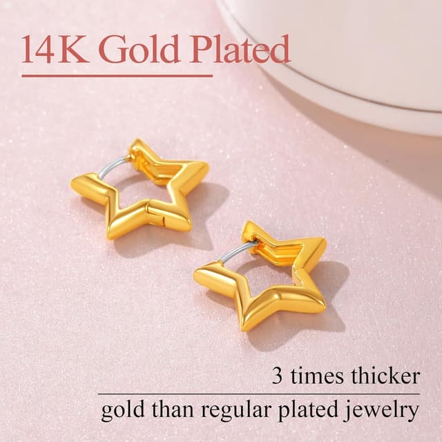 Detalle de FindChic hypoallergenic hoop earrings 19/30mm