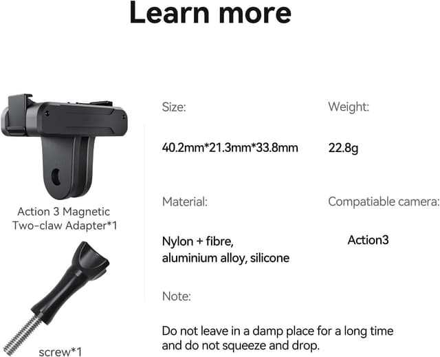 Thumbnail 6 de JOYSOG Adapterhalterung für Action Kamera