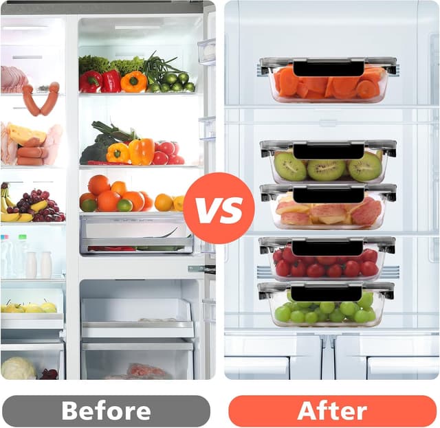 Thumbnail 5 de MEETOZ 10 Pack Glass Meal Prep Containers 🍽