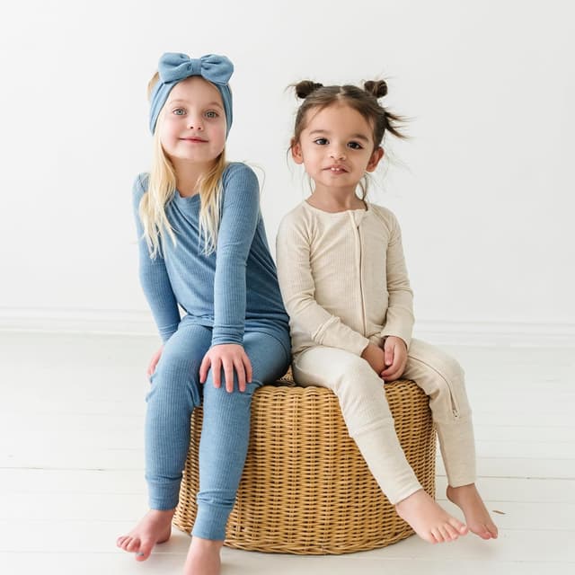 Detalle de Little Sleepies 2-Way Zipper Baby Pajamas