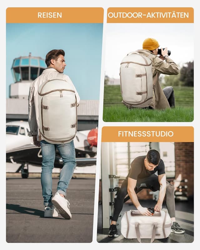 Detalle 2 de LOVEVOOK Sporttasche 65L mit Schuhfach