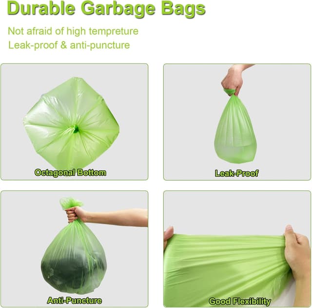 Thumbnail 5 de Biodegradable Bin Bags Liner 120 Count 10L