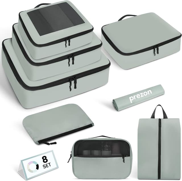 Detalle de Prezon Cubes de rangement valise, lot de 8,