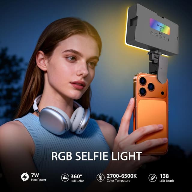 Detalle 2 de NiceVeedi RGB Selfie Light 138 LED