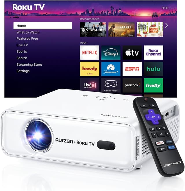Imagen de Aurzen Roku TV Smart Projector 1080P en OfertitasTOP