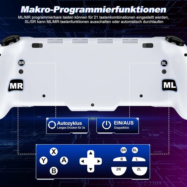 Detalle 2 de Elegamefy Switch Controller 1000 mAh