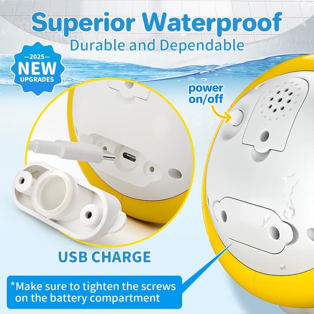 Detalle de Baby Bath Toys Water Whale light up