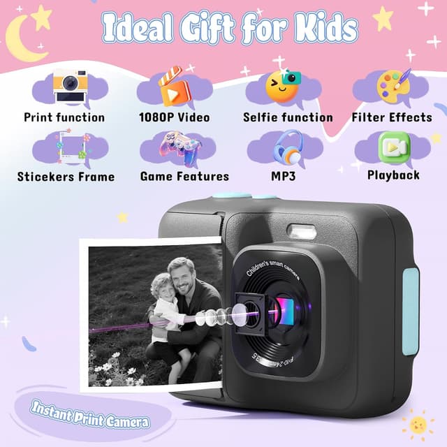 Detalle 2 de ETIKEZ Kids Camera 1080P with 32GB card